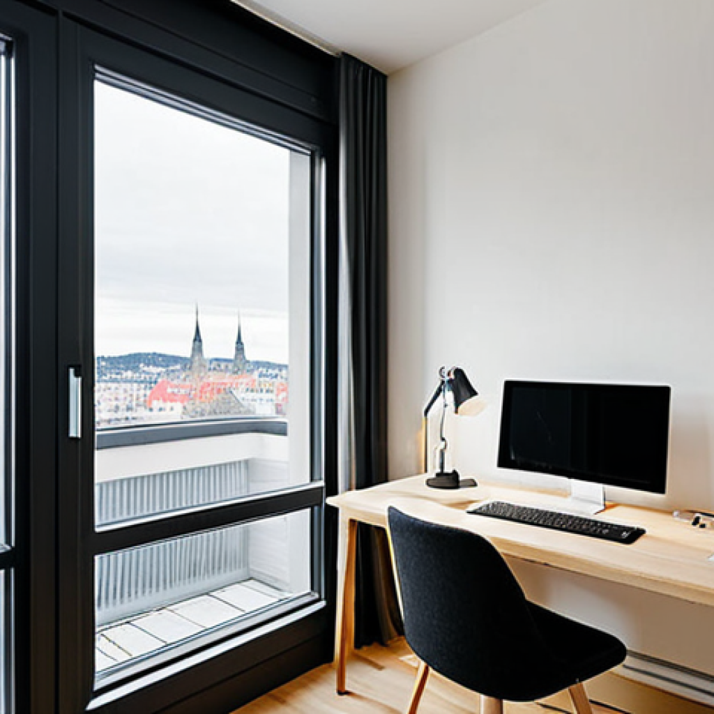 노르웨이 생활 물가 - Modest Apartment Interior**

"A clean and tidy apartment interior in Oslo, Norway. The style is Scan...